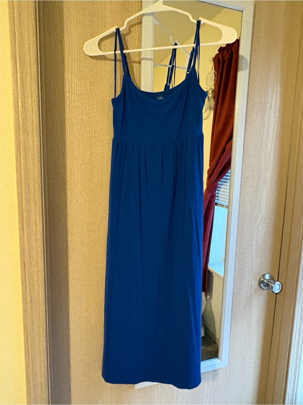 Women's Blue Strappy Maxi Dress